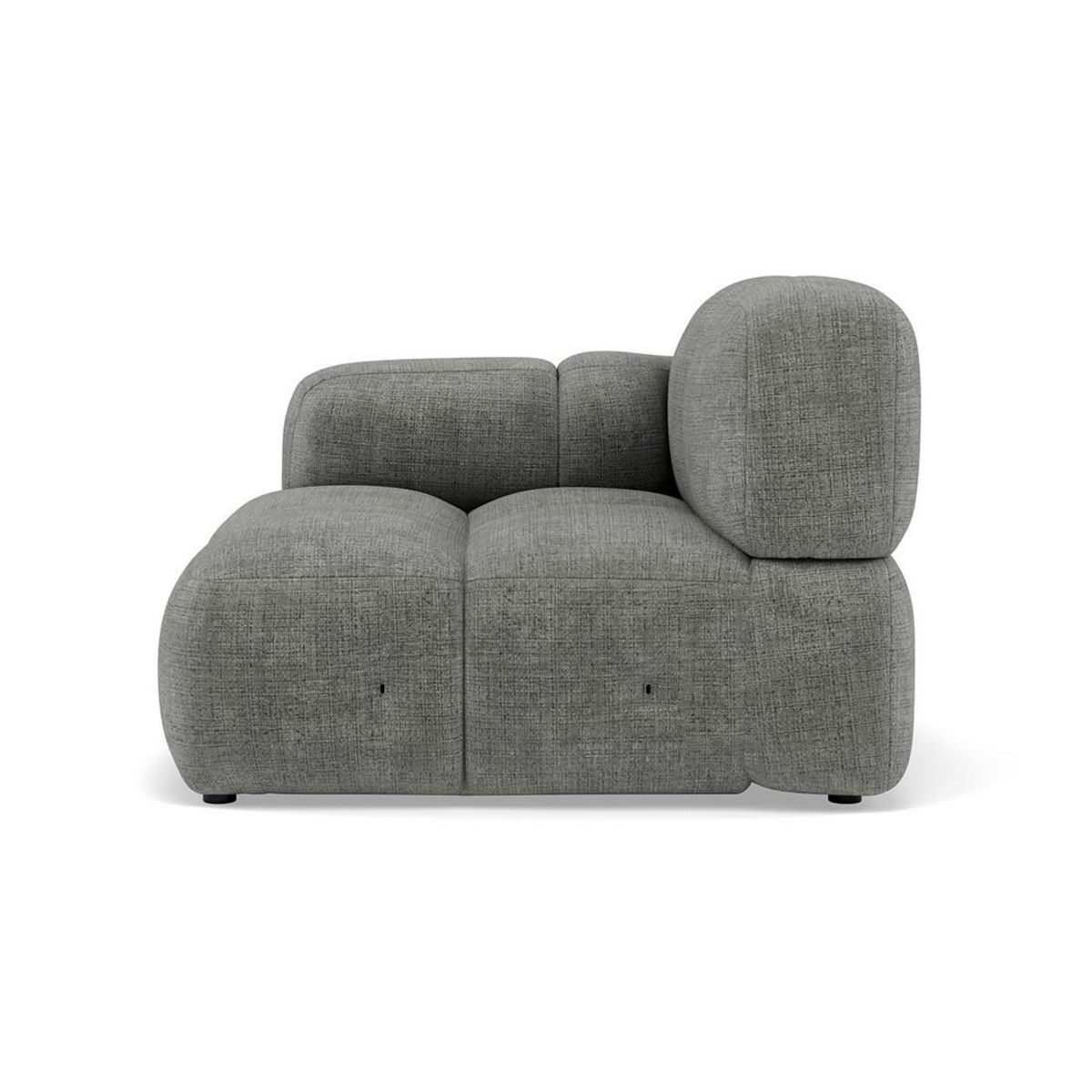 LISA DESIGN Grace - module d'assise gauche en velours texturé