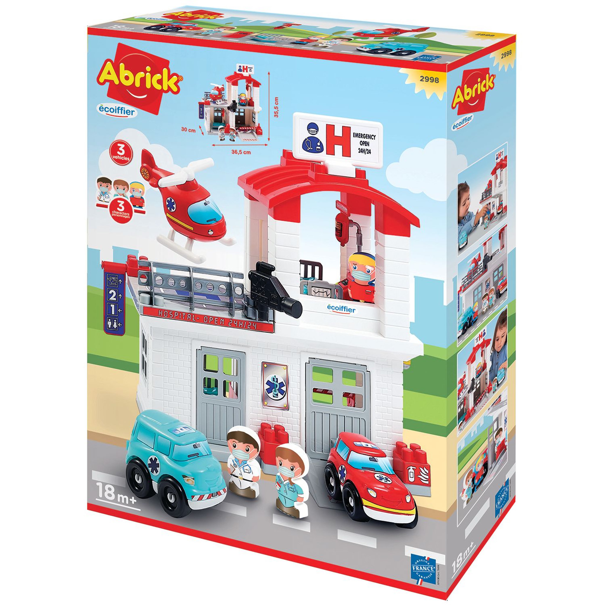 Voir la diapositive 2 : ECOIFFIER Jeu de construction - Hôpital - ABRICK