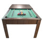 Voir la diapositive 1 : PLAY4FUN Billard Américain AMBIANCE 7Ft - 226,5 x 126,5 x 80 cm avec accessoires et plateau dînatoire - Couleur Chêne