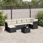 Voir la diapositive 1 : VIDAXL Salon de jardin 8 pcs avec coussins noir resine tressee