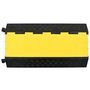 Voir la diapositive 2 : VIDAXL Rampe de protection de cable 3 canaux caoutchouc 93 cm