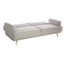 Voir la diapositive 2 : ATMOSPHERA Canapé Convertible 3 Places  Jack  214cm Gris Clair