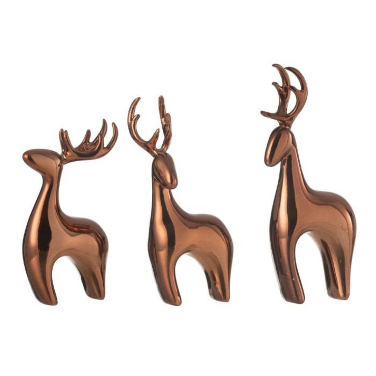 Paris Prix Lot de 3 Rennes Déco  Electro  16cm Cuivre