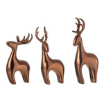 Paris Prix Lot de 3 Rennes Déco  Electro  16cm Cuivre