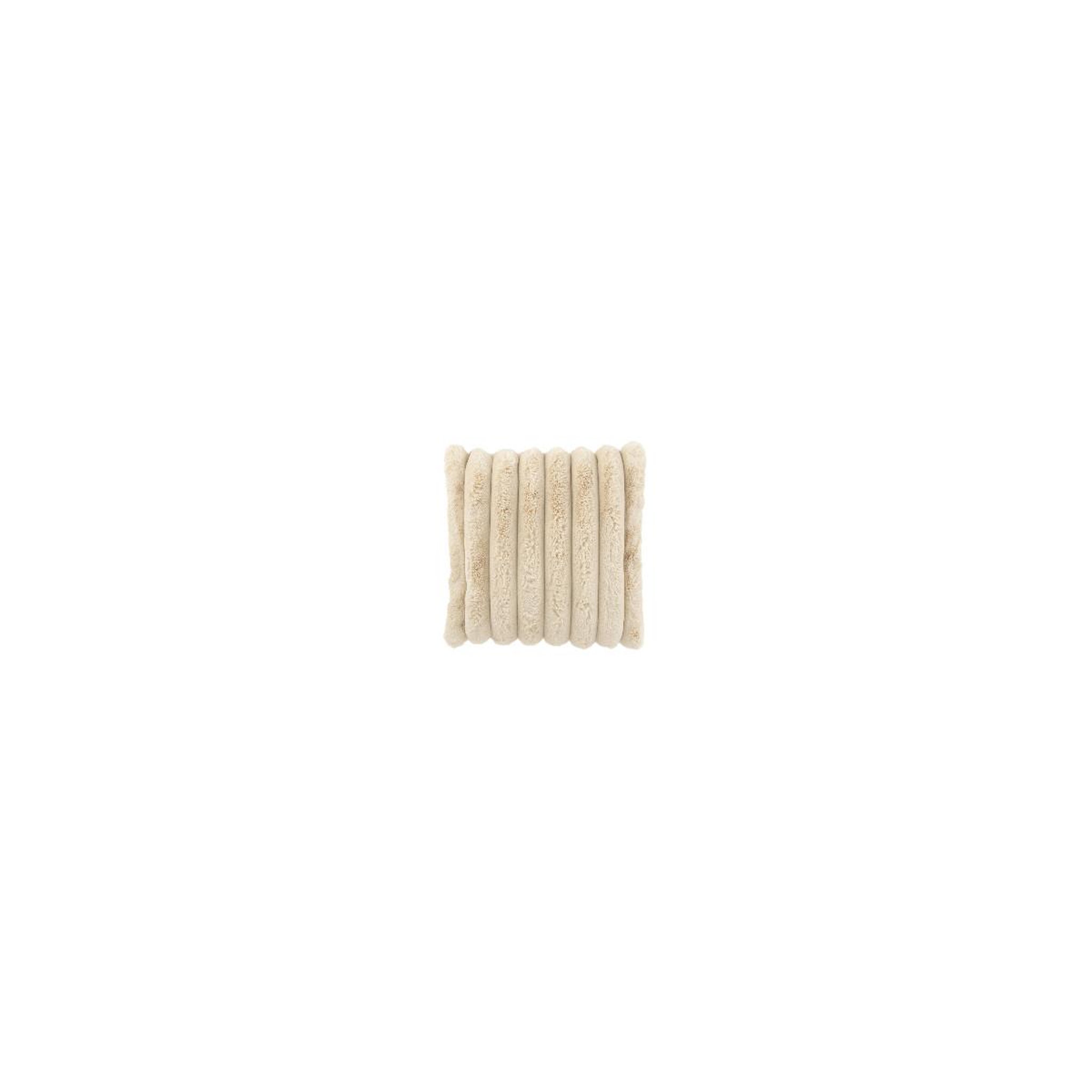 J-LINE Coussin déco  corduroy  45x45cm beige