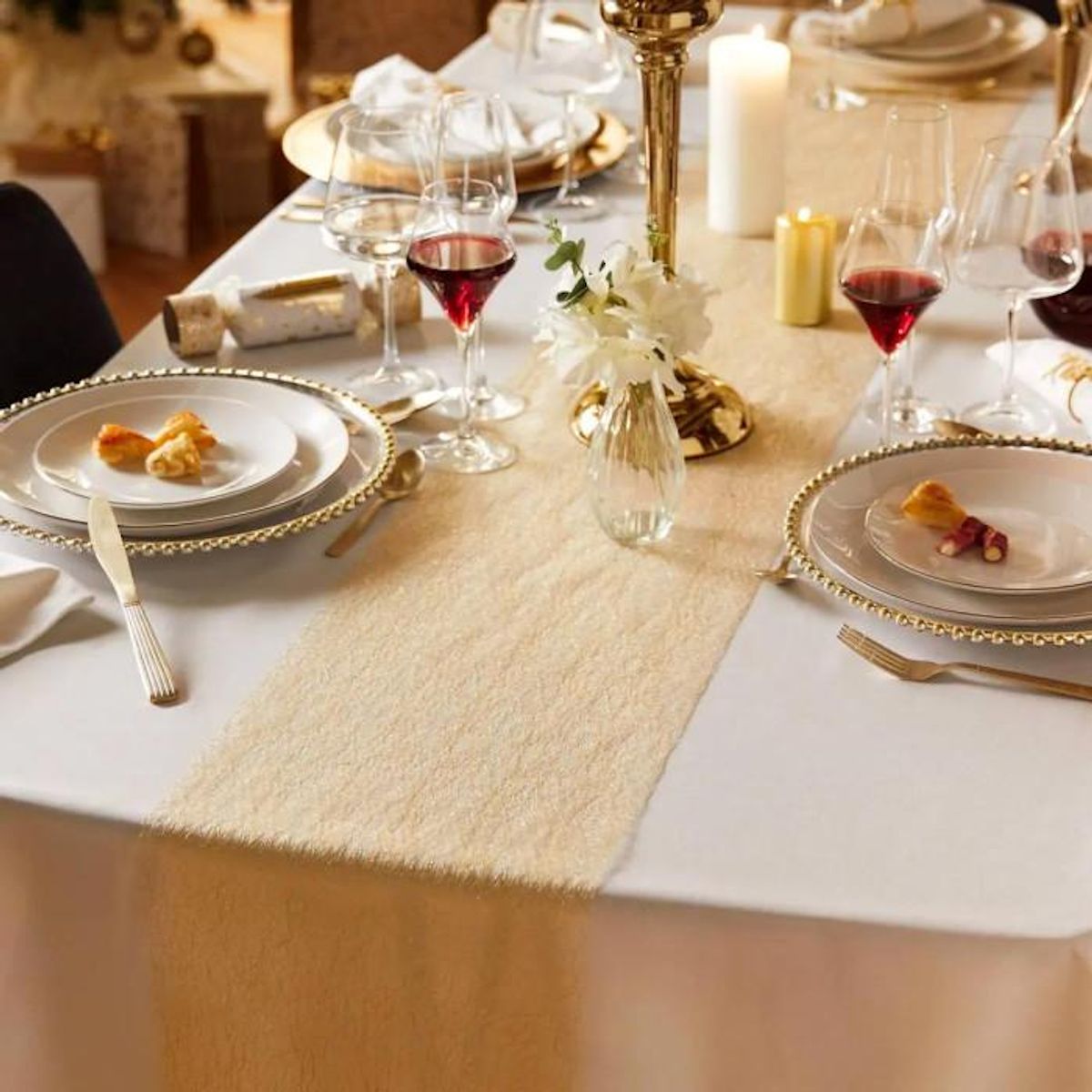 FEERIC LIGHT & CHRISTMAS Chemin de Table  Colorama  28x400cm Or