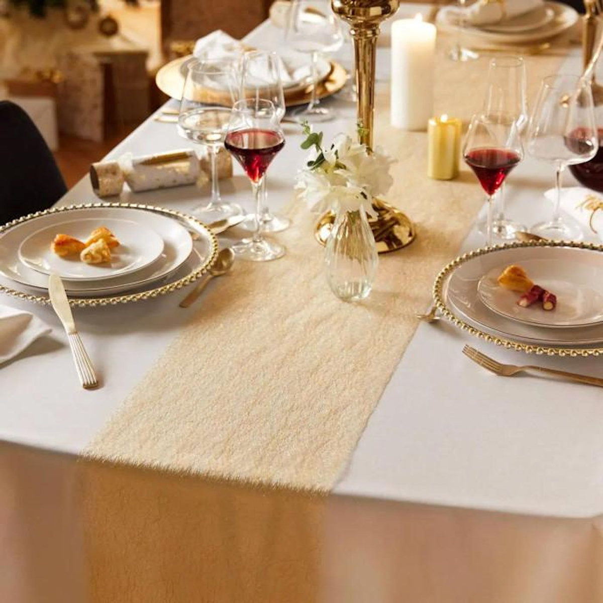 FEERIC LIGHT & CHRISTMAS Chemin de Table  Colorama  28x400cm Or