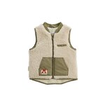 Petit Béguin Veste sans manches enfant en sherpa Gustin. Coloris disponibles : Beige
