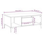 Voir la diapositive 6 : VIDAXL Table basse Blanc brillant 90x50x36,5 cm Bois d'ingenierie