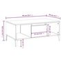 Voir la diapositive 6 : VIDAXL Table basse Blanc brillant 90x50x36,5 cm Bois d'ingenierie
