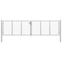 Voir la diapositive 1 : VIDAXL Porte de jardin Acier galvanise 415x150 cm Argente