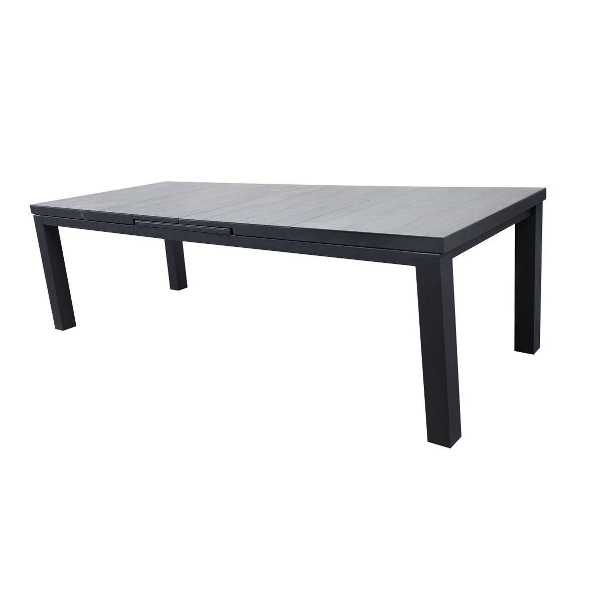GARDENSTAR Table de jardin aluminium gris 256.8/321x100cm TOUQUET