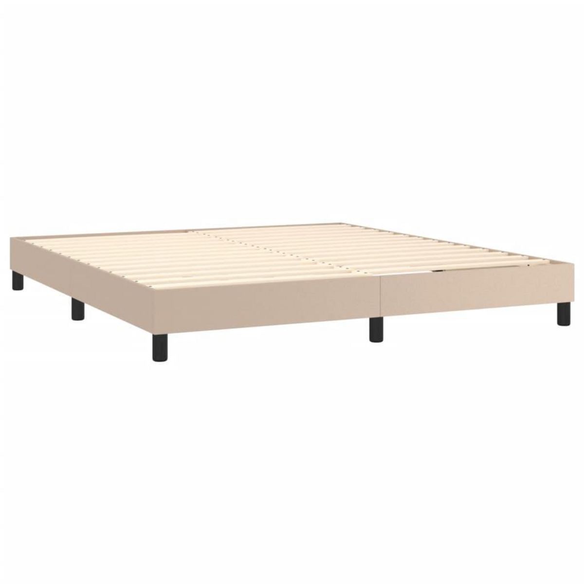 VIDAXL Cadre de lit sans matelas cappuccino 160x200 cm similicuir