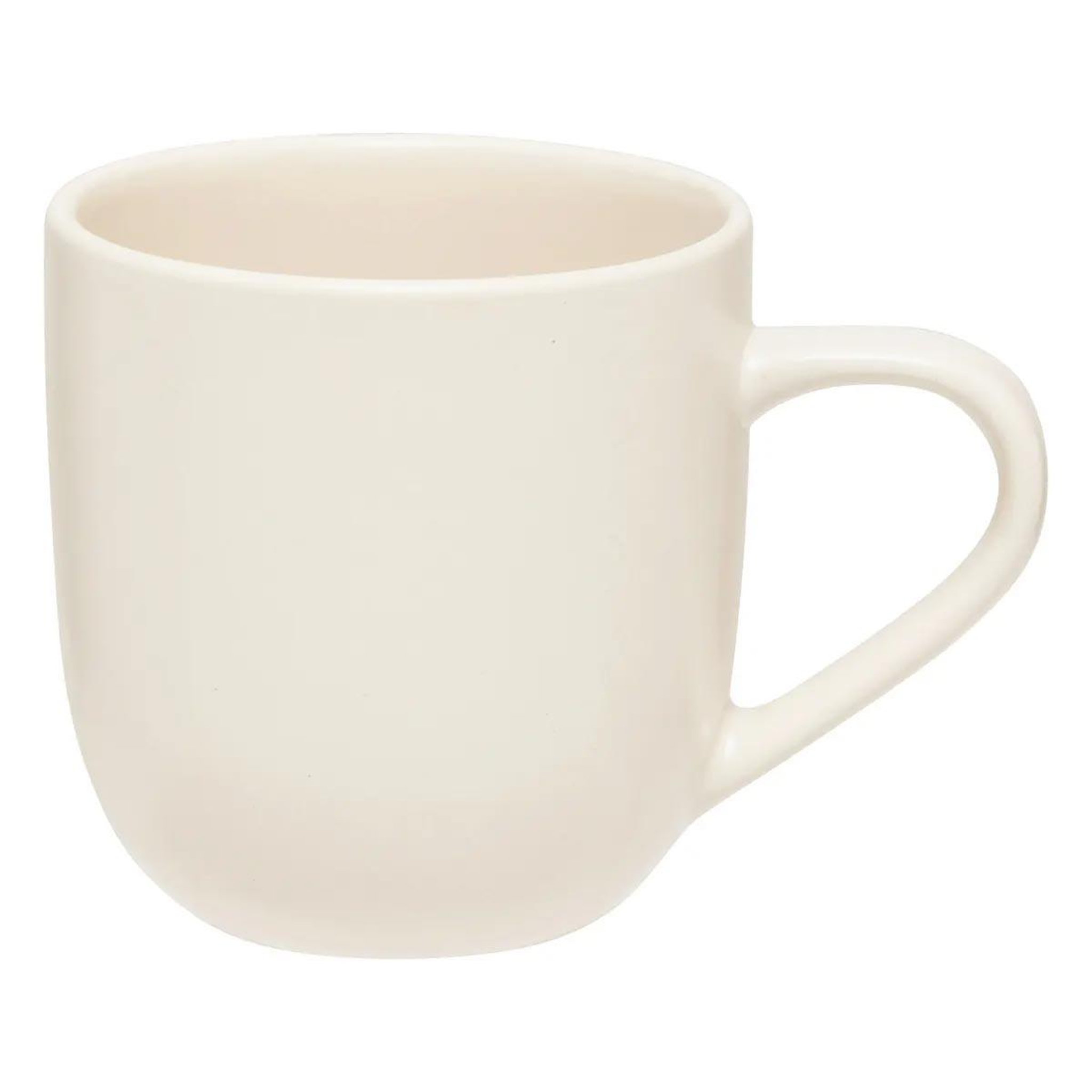 Voir la diapositive 2 : SECRET DE GOURMET Lot de 6 mugs en céramique  maé  24cl blanc