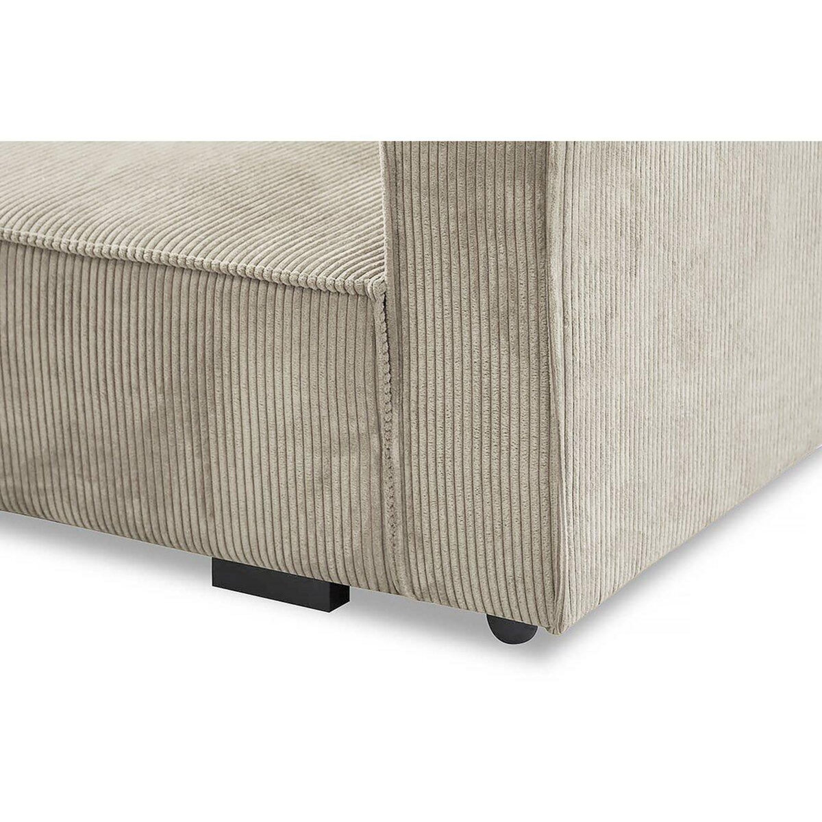 Habitat et Jardin Fauteuil convertible en velours côtelé  Clivia  - Beige