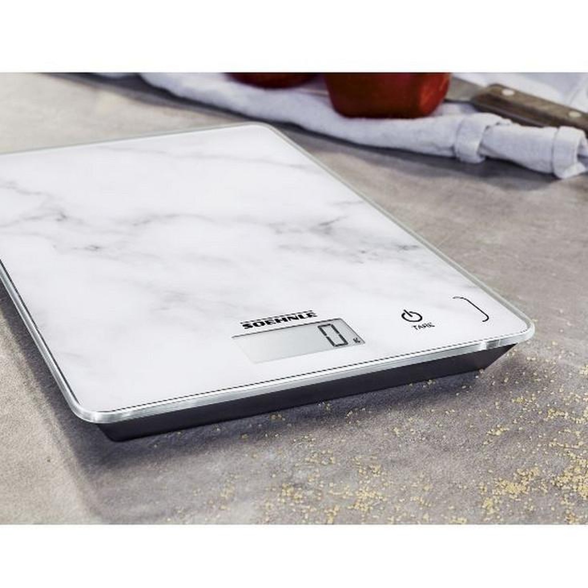 Voir la diapositive 3 : Soehnle Balance de cuisine électronique 5kg-1g blanc - 0861516