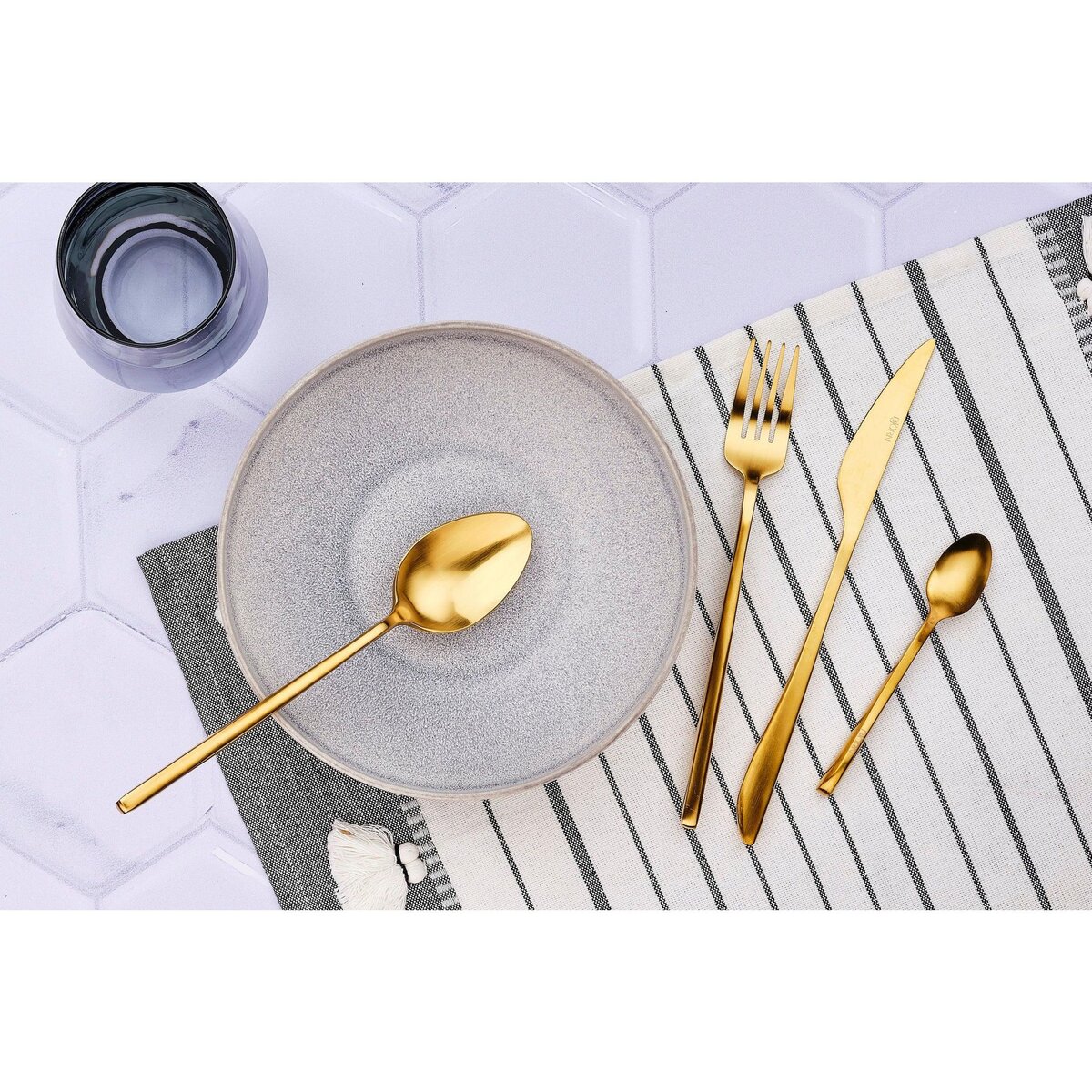 BJORN Coffret 6 petites cuillères OLAF - Gold