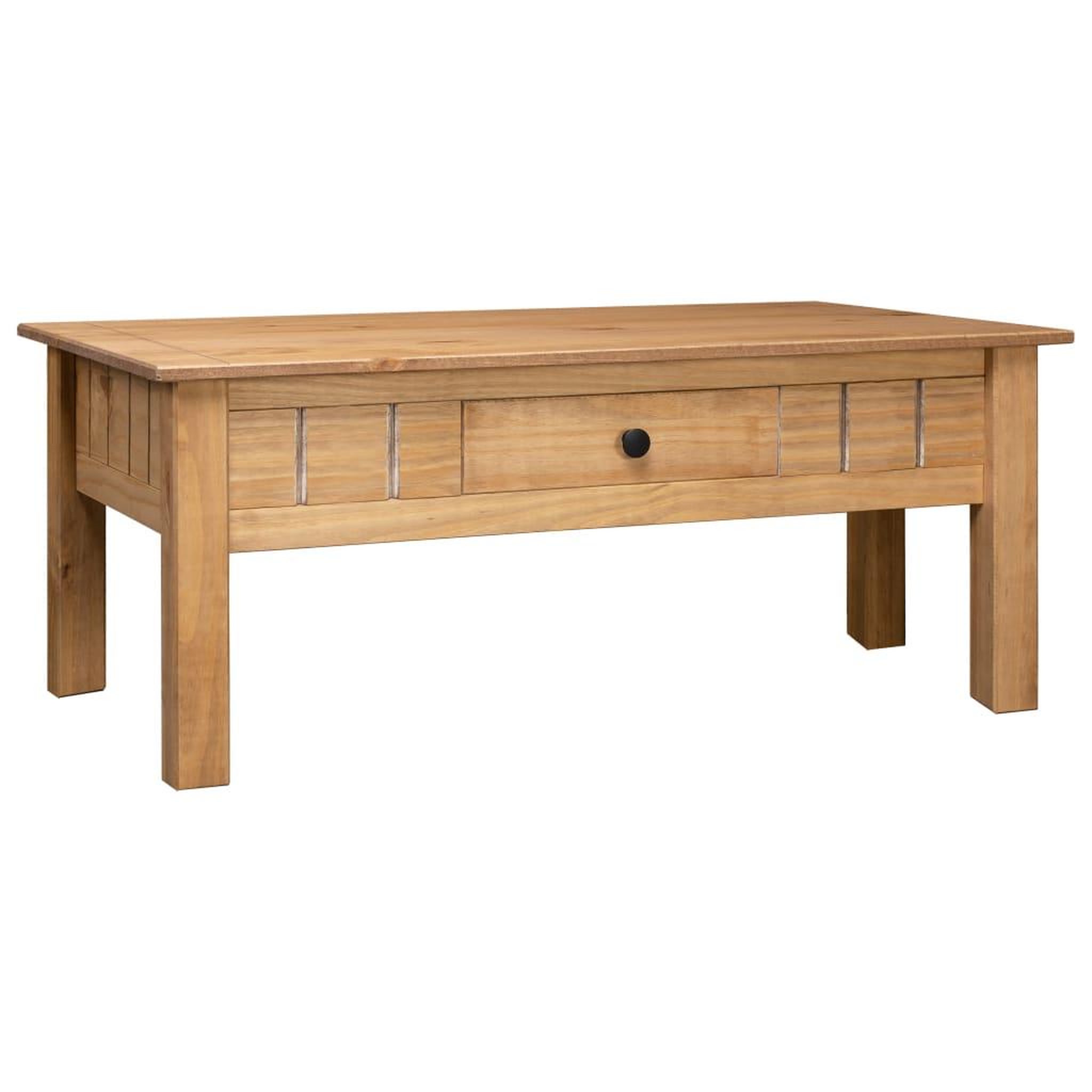 Voir la diapositive 1 : VIDAXL Table basse 100x60x45 cm Pin massif Assortiment Panama