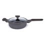 Voir la diapositive 2 : Fortus Sauteuse 28cm gris en fonte d'aluminium avec couvercle