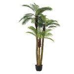 Paris Prix Plante Artificielle en Pot  3 Palmiers  300cm Vert