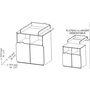 Voir la diapositive 3 : Commode bébé à langer 2 portes CHATON