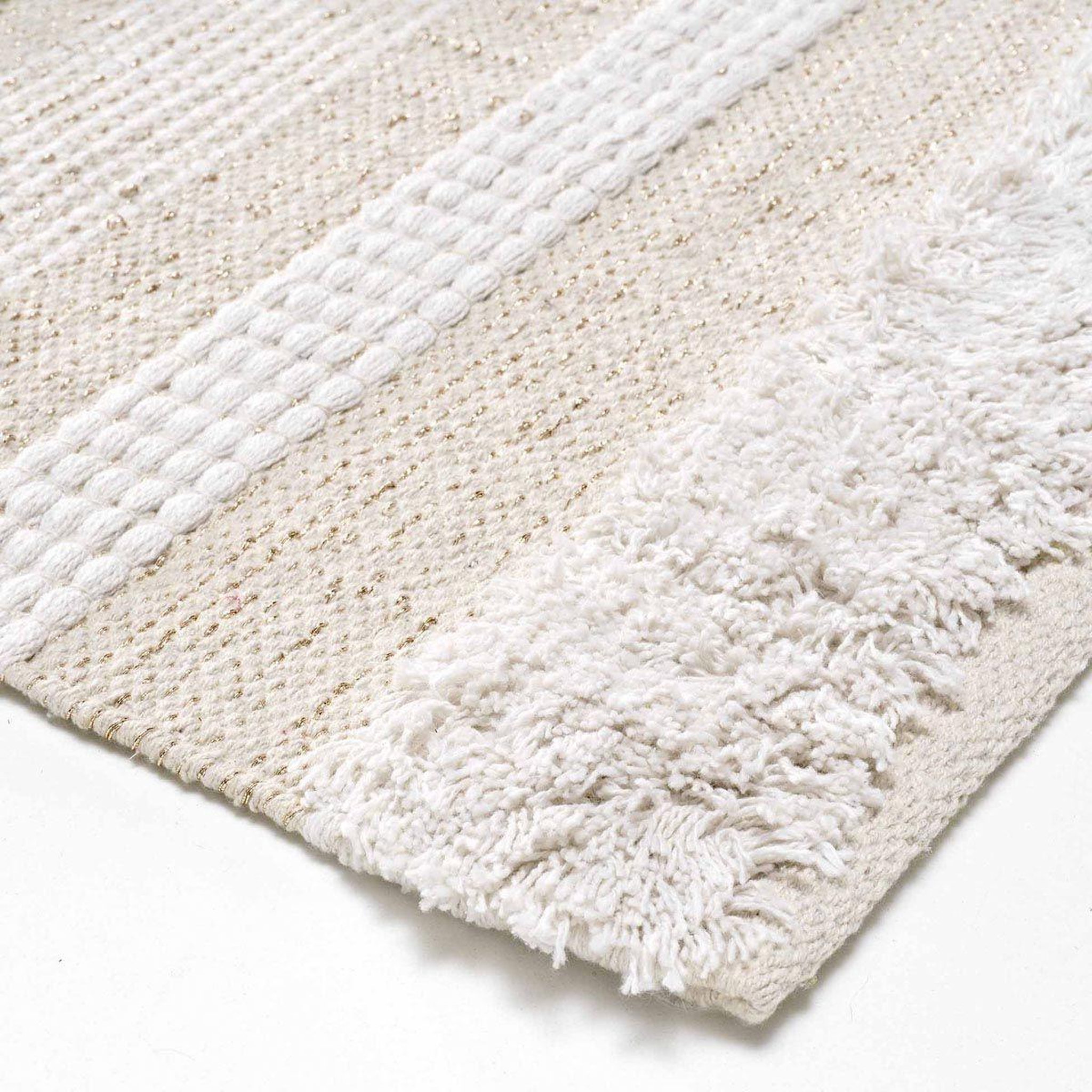 Voir la diapositive 2 : Douceur d'Intérieur Tapis déco fantaisie  athos  60x90cm naturel