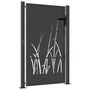 Voir la diapositive 2 : VIDAXL Portail de jardin anthracite 105x130cm acier conception d'herbe