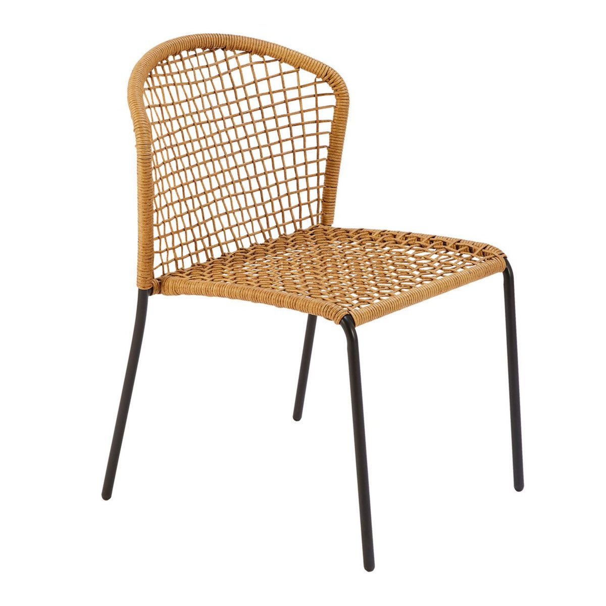 GARDENSTAR Chaise acier résine synthétique ANTIBE 