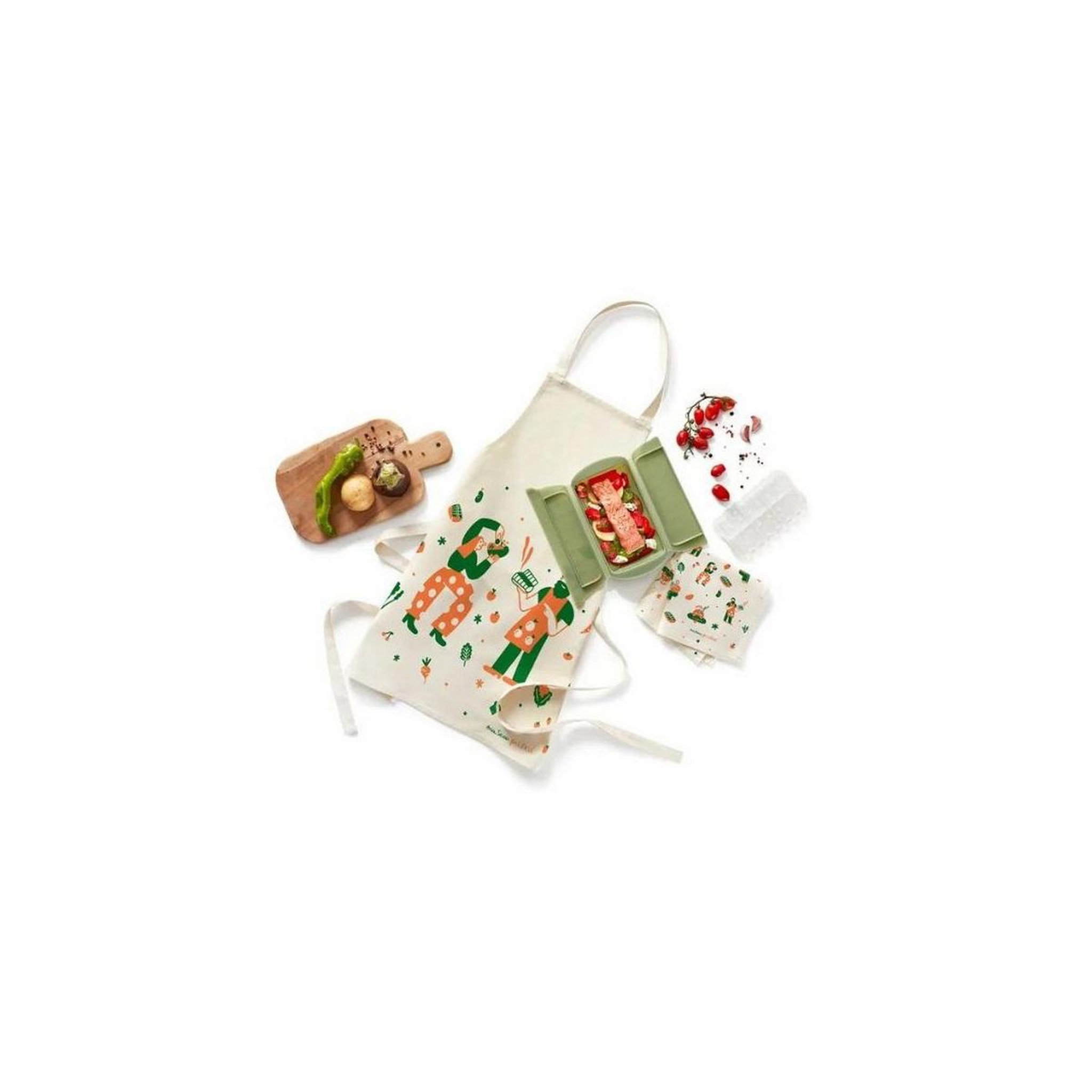 LEKUE Coffret papillotte 1/2p+filtre+tablier+2 torchons - 3000119surm017