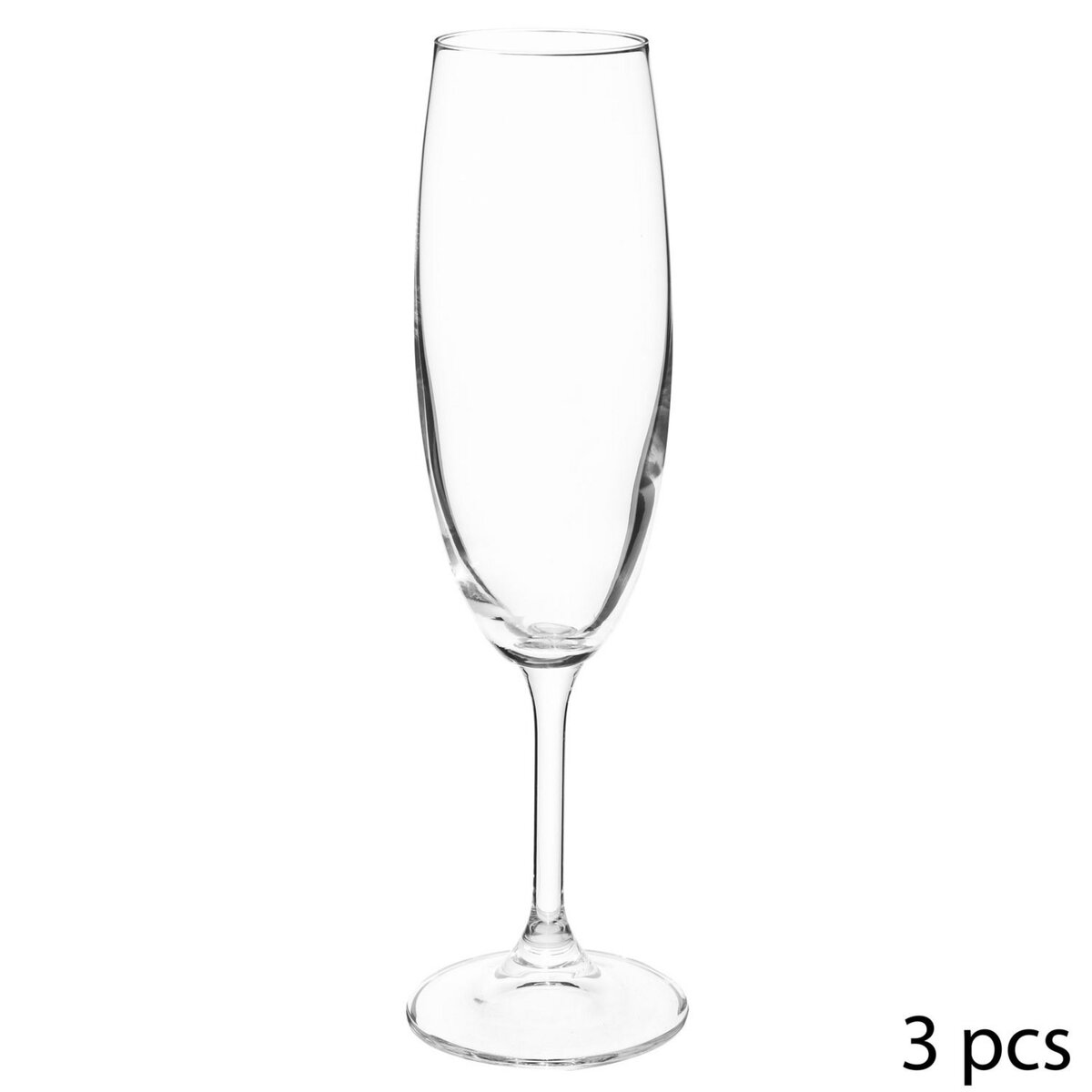 Secret de gourmet 3 Flûtes à champagne Tana 220 ml Cristallin pas