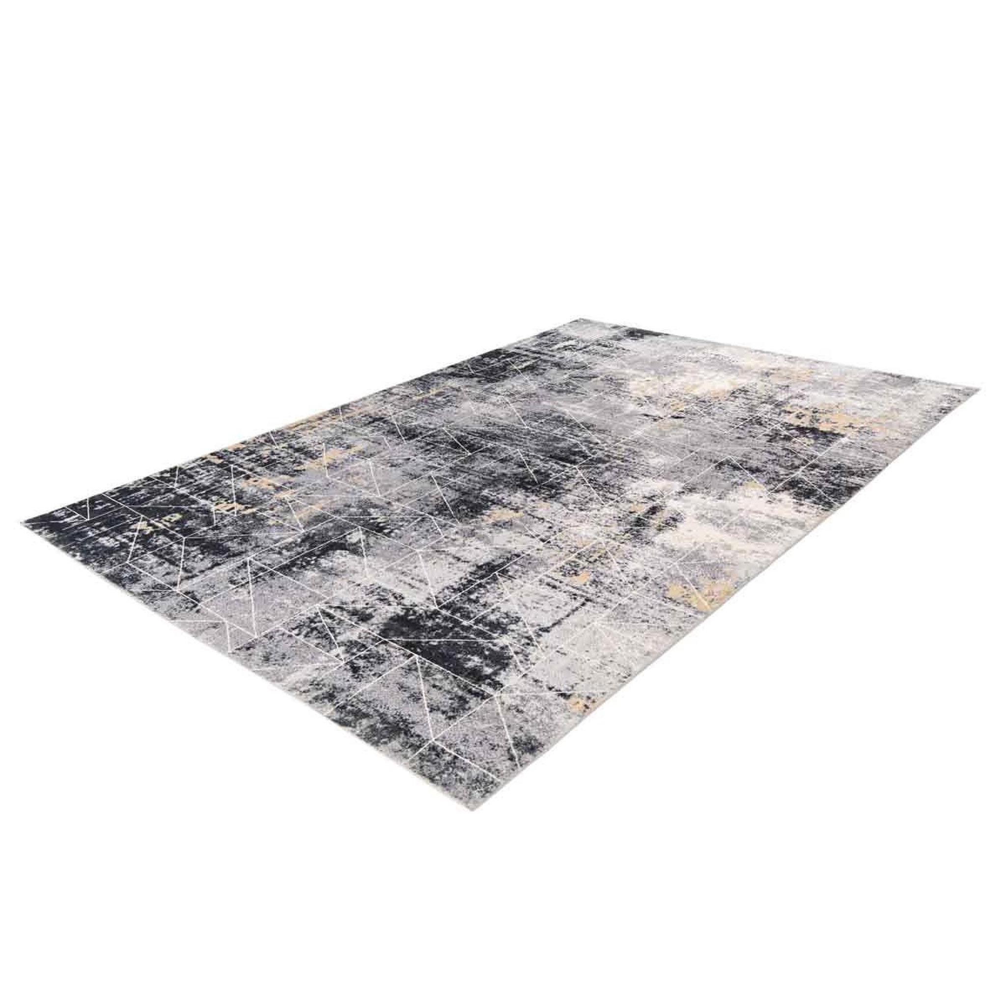 Voir la diapositive 2 : Paris Prix Tapis Tissé à Poils Courts Vintage  Ilian VII  Gris