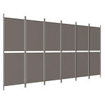 VIDAXL Cloison de separation 6 panneaux Anthracite 300x220 cm Tissu