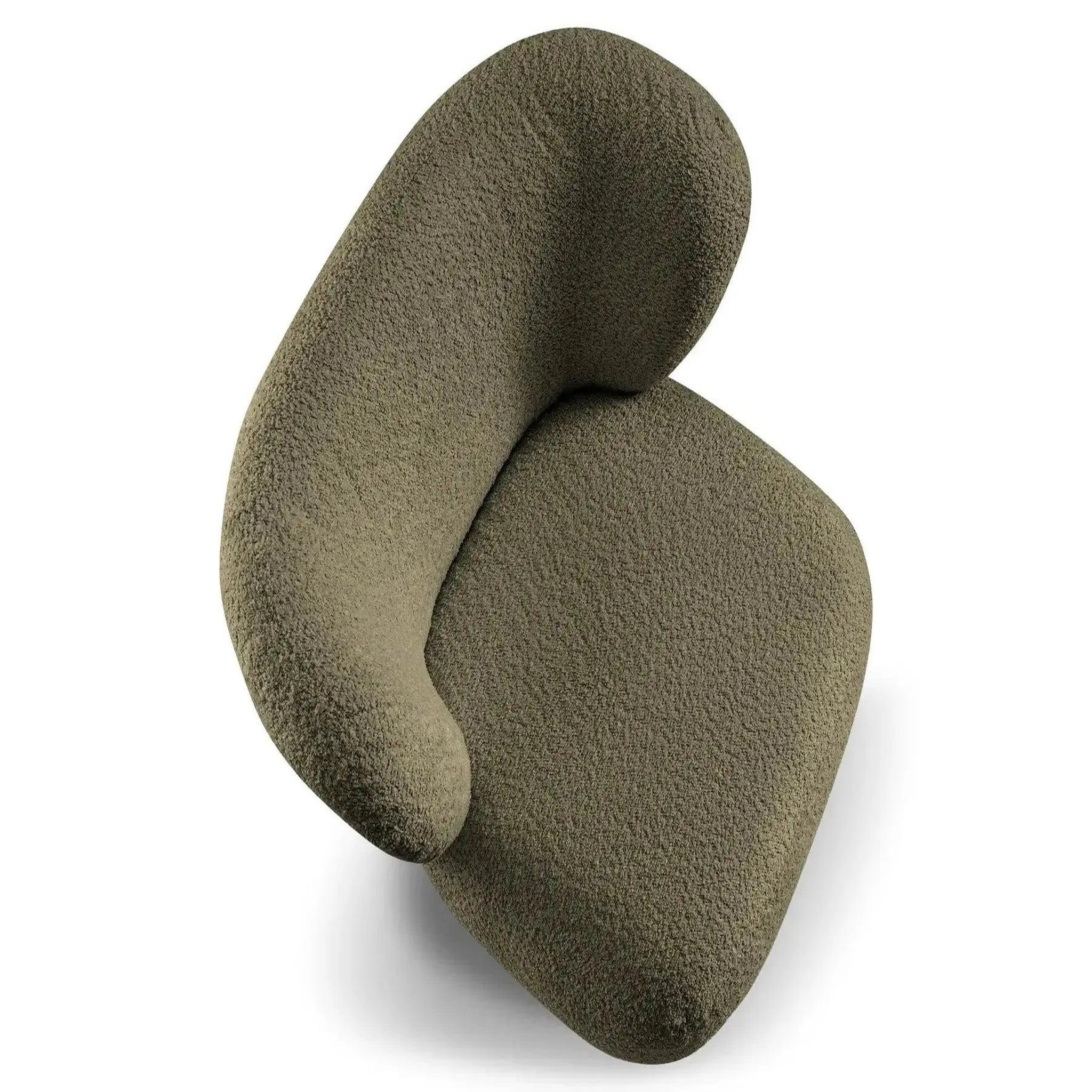 Voir la diapositive 6 : CASANOVA PARIS Capri - fauteuil tissu bouclette