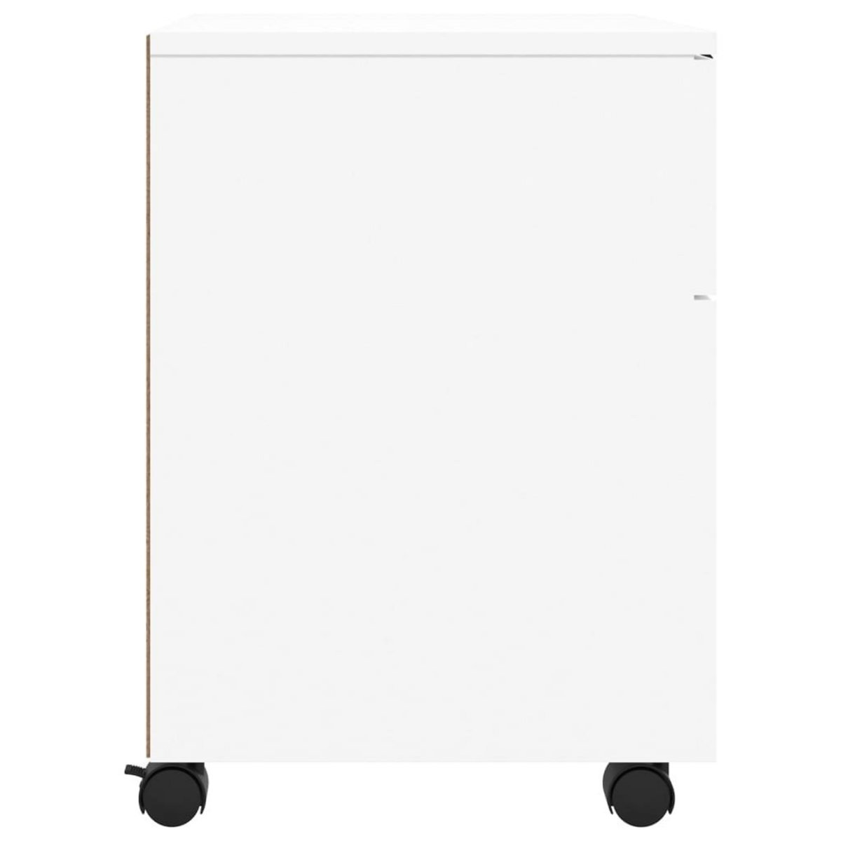 VIDAXL Classeur mobile avec roues Blanc 45x38x54 cm Bois d'ingenierie