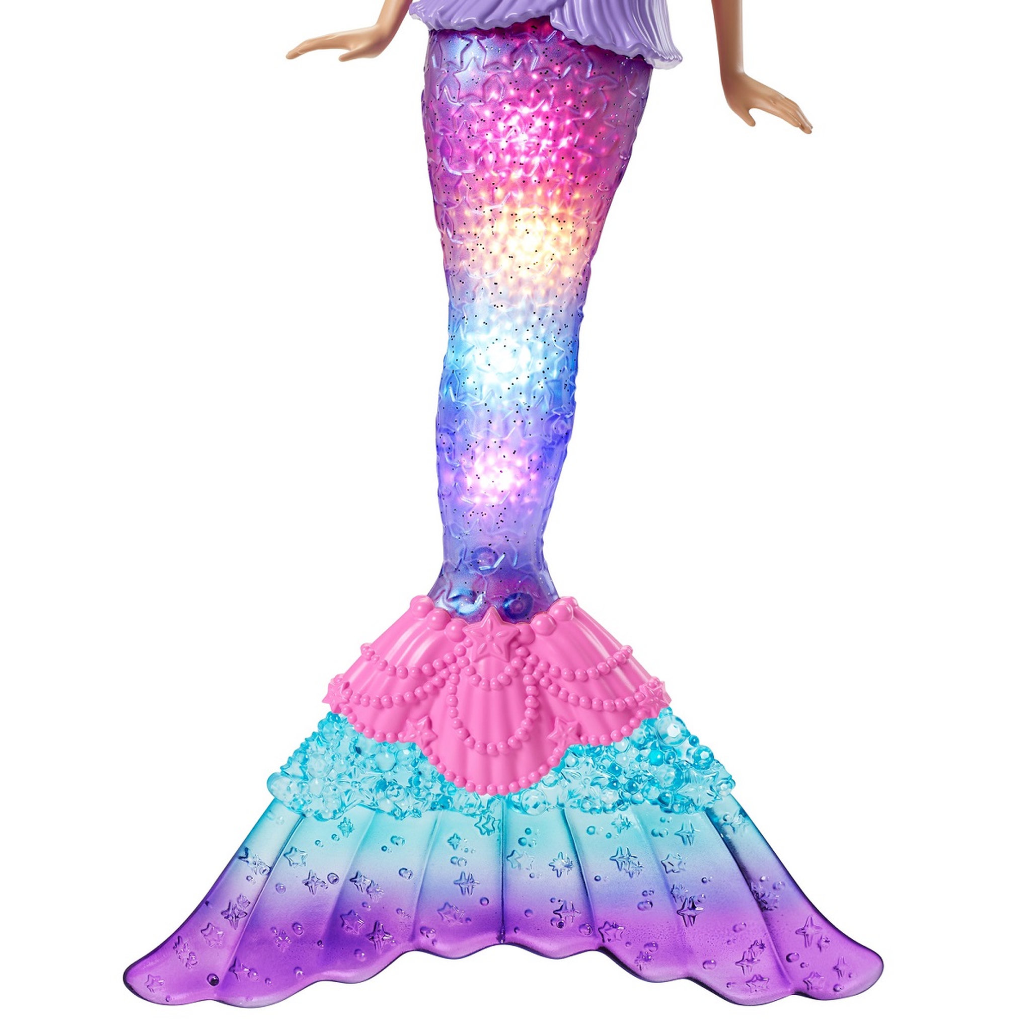 Voir la diapositive 5 : BARBIE Poupée mannequin Barbie Sirène Lumière de rêve