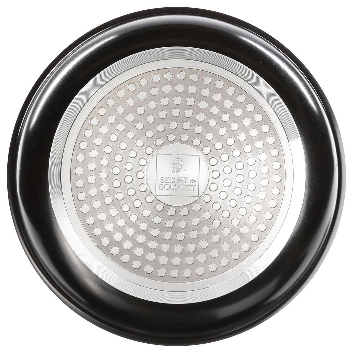 FIVE Lot de 2 Poêles avec 1 poignée amovible - Noir