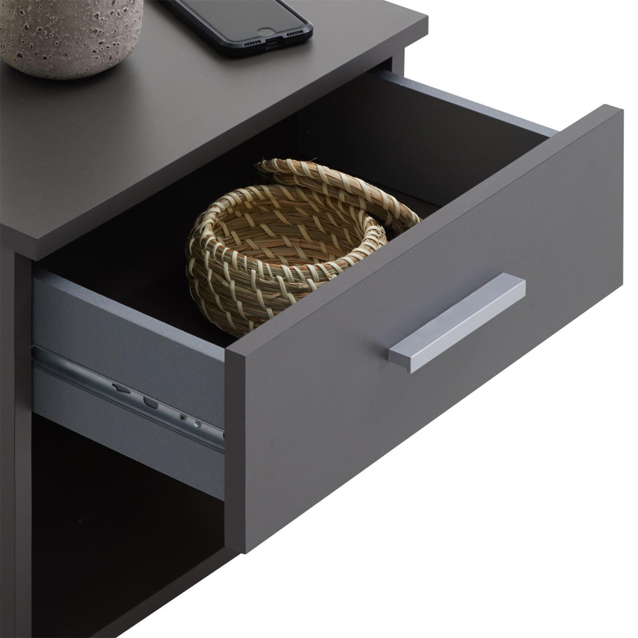Voir la diapositive 4 : IDIMEX Table de chevet MAEL, en mélaminé