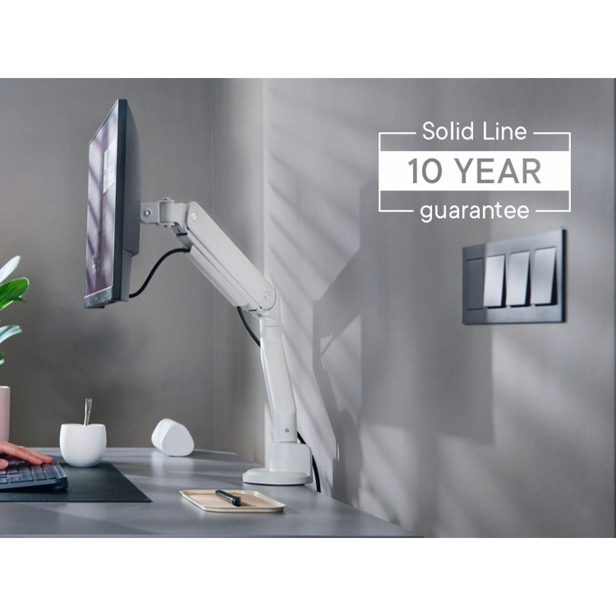One For All Support écran PC Single Arm blanc 13- 35 pouces Orientabl