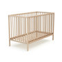 Voir la diapositive 1 : WEBABY Lit bébé en bois - Hêtre brut - 60 x 120 cm