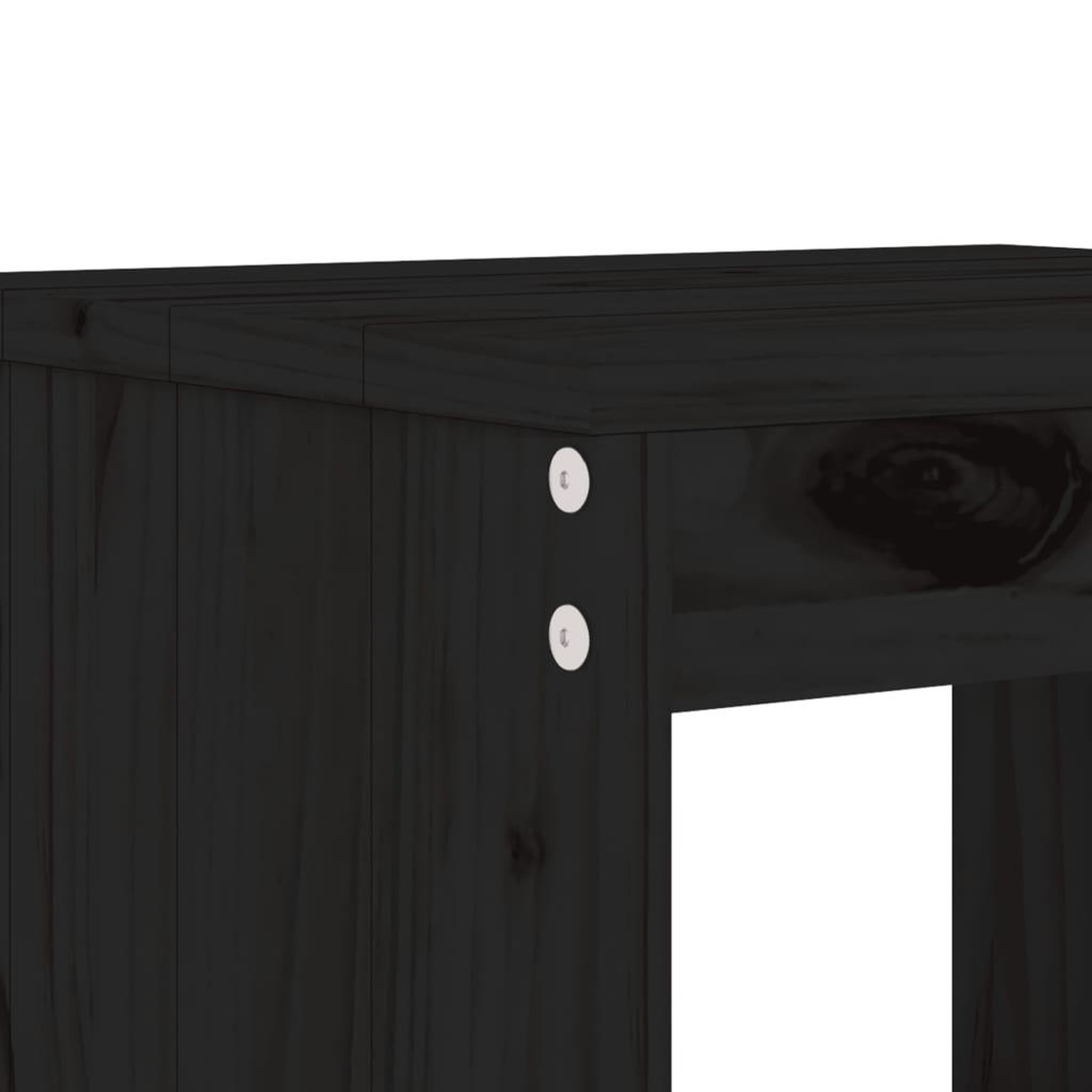 Voir la diapositive 5 : VIDAXL Ensemble de bar de jardin 5 pcs noir bois de pin massif