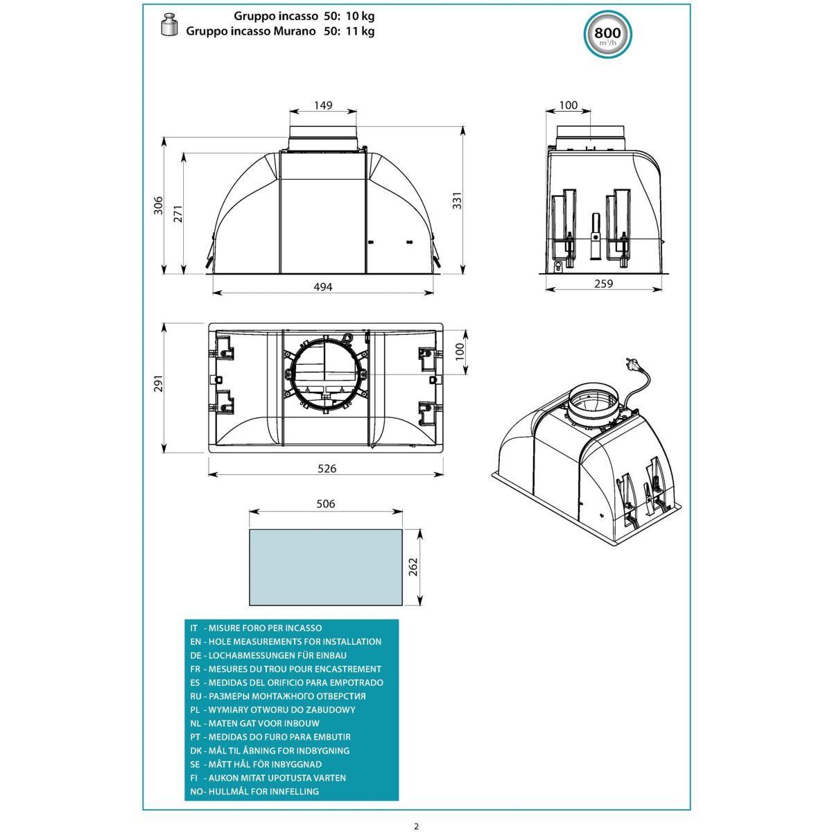 Falmec Hotte encastrable GRUPEVO3131