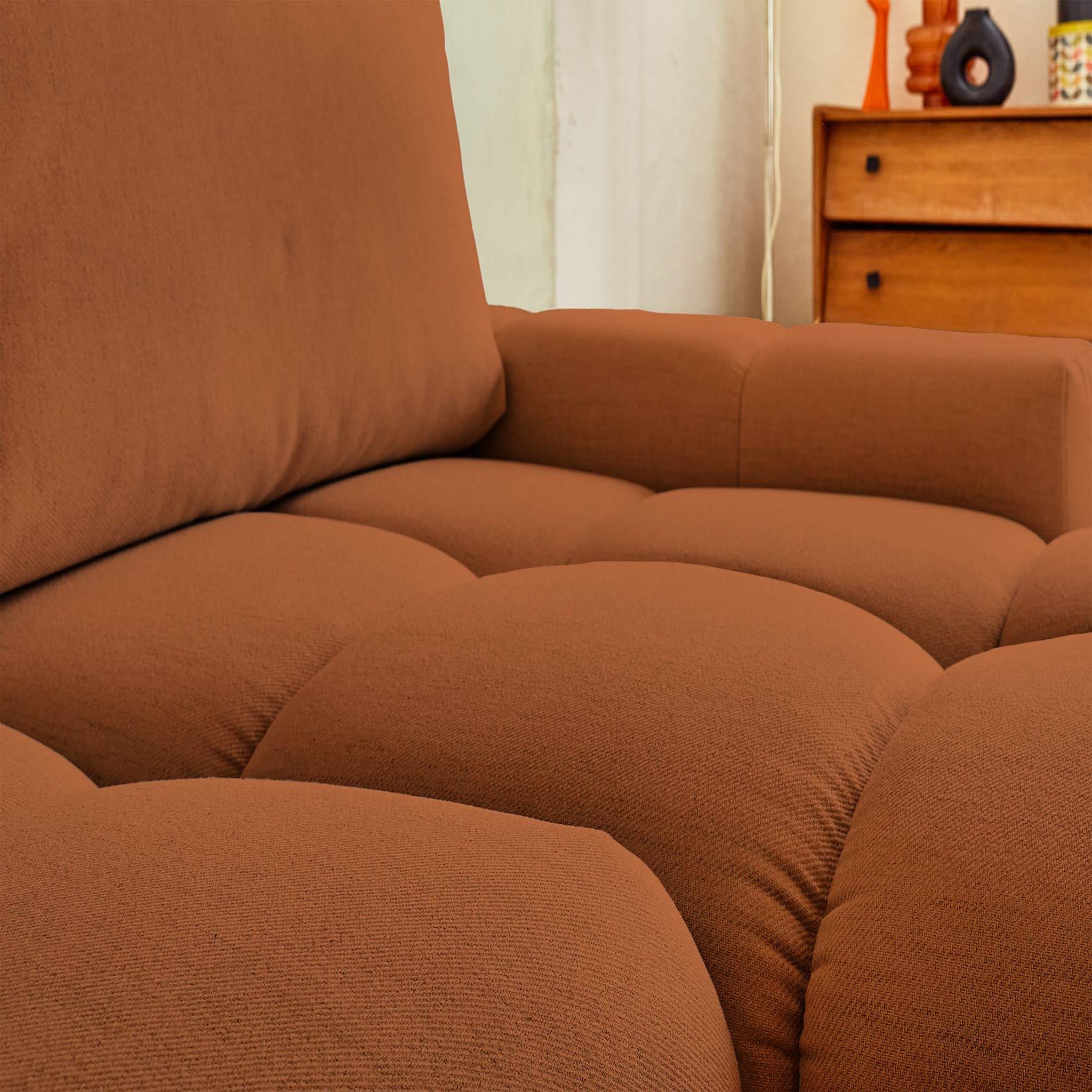 Voir la diapositive 4 : LISA DESIGN Crocus - canapé d'angle réversible - 4 places - convertible avec coffre - en tissu