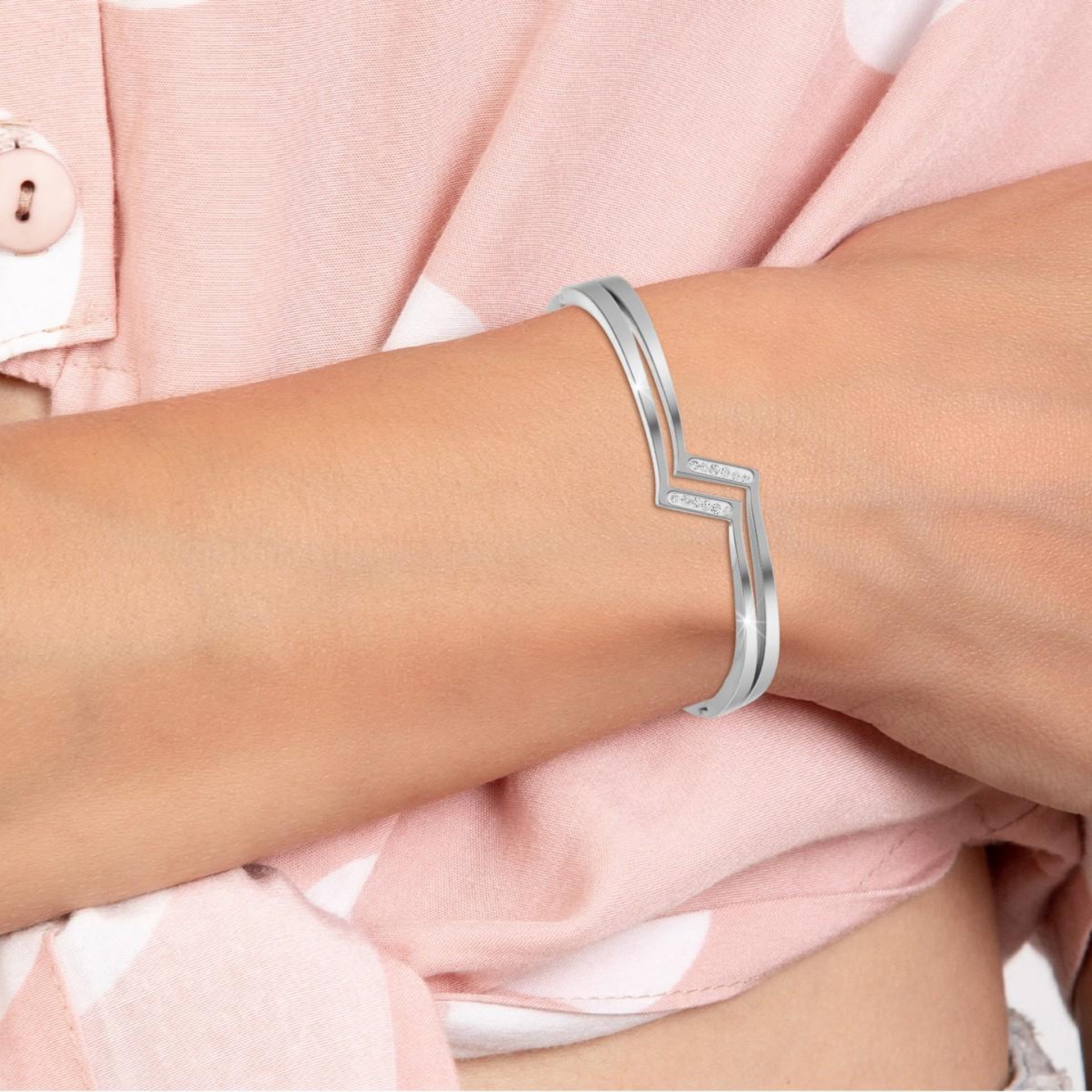 Voir la diapositive 2 : SC CRYSTAL Bracelet par SC Crystal orné de Cristaux scintillants