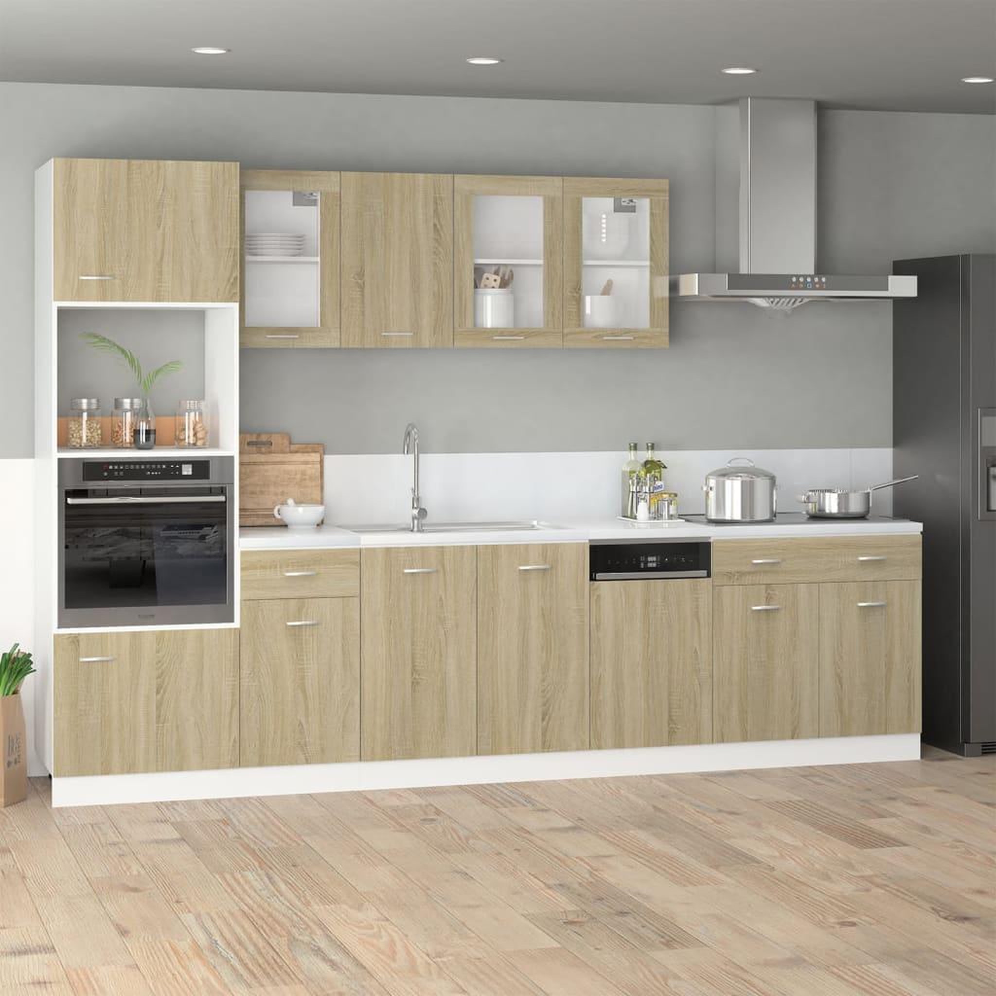 Voir la diapositive 3 : VIDAXL Armoire suspendue Chene sonoma 29,5x31x60 cm Bois d'ingenierie