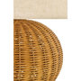 Voir la diapositive 2 : Paris Prix Lampe à Poser en Rotin  Tanisha  42cm Naturel