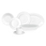 Voir la diapositive 1 : Service d'assiettes 44 pièces porcelaine blanche 