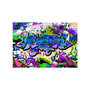 Voir la diapositive 2 : Paris Prix Papier Peint  Graffiti : Violet Theme