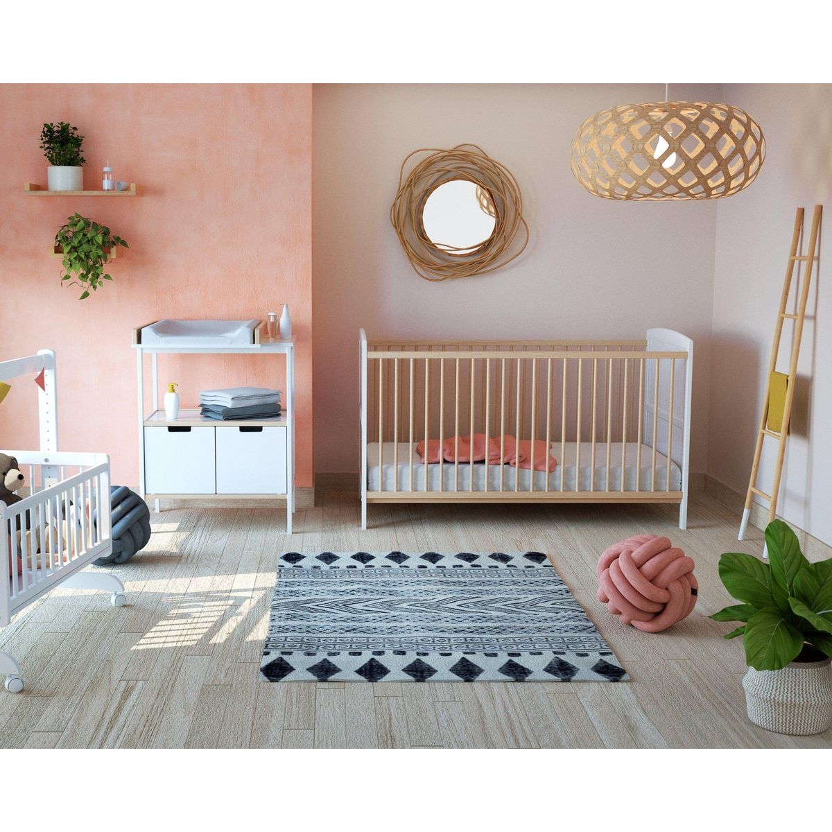 AT4 Lit bébé évolutif ESSENTIEL en bois