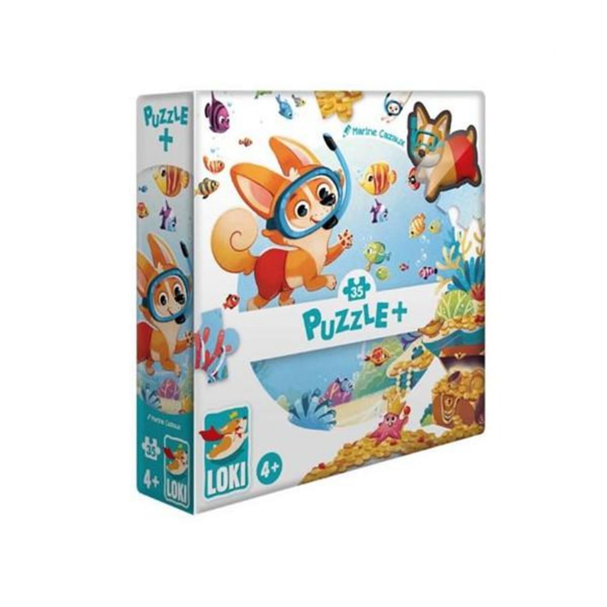 MARKET24 Puzzle+ 35 pièces Loki fait de la plongée