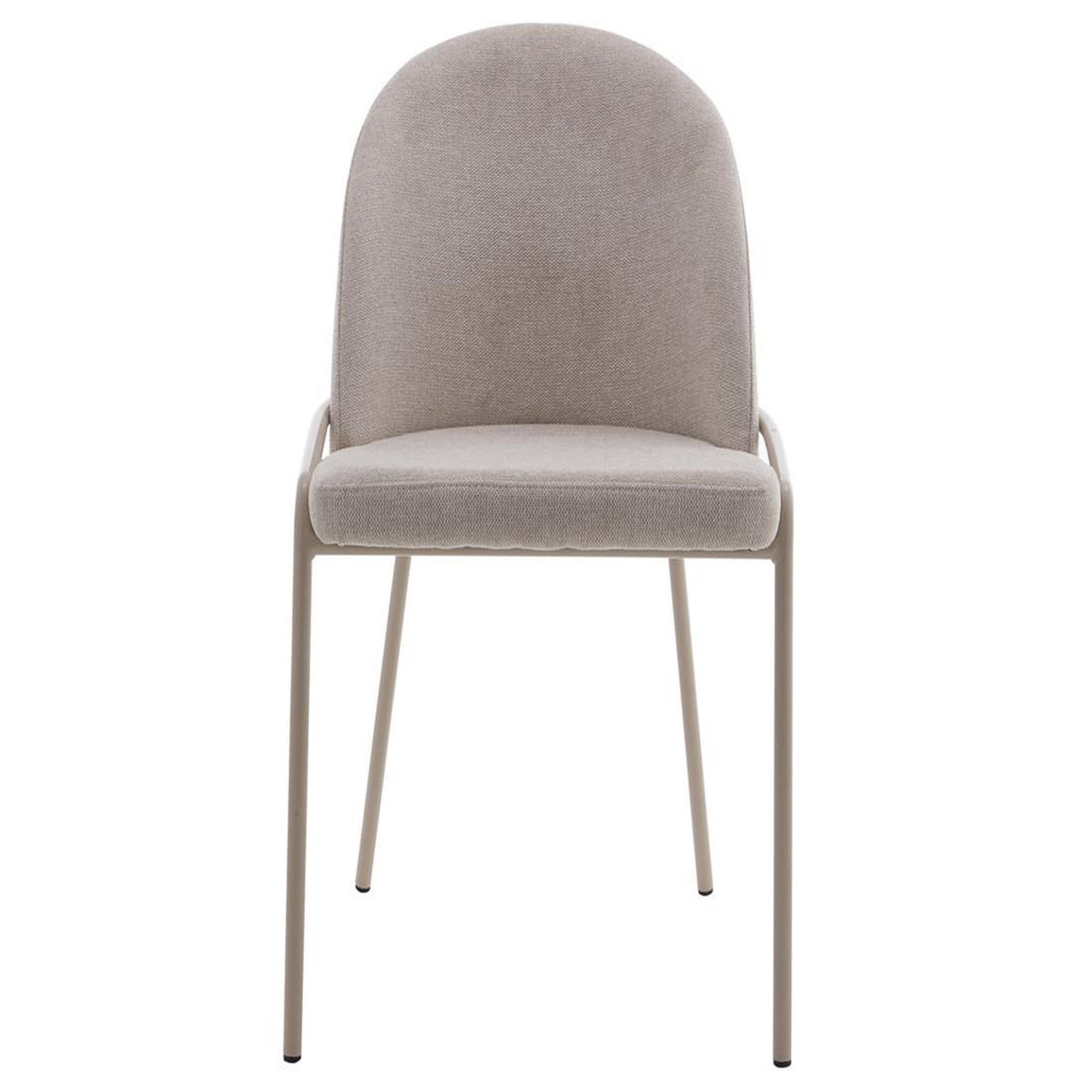 Voir la diapositive 5 : BEST MOBILIER Imelda - lot de 4 chaises - en tissu - beige